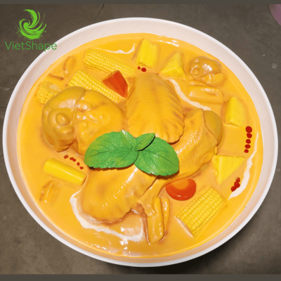 mô hình tô cà ri khổng lồ 80cm in nhựa SLA VietShape