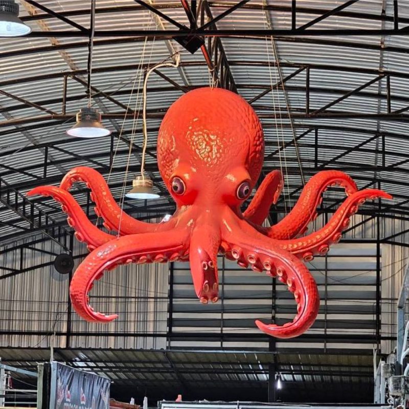 Mô Hình Bạch Tuộc Khổng Lồ Composite & Mút Xốp